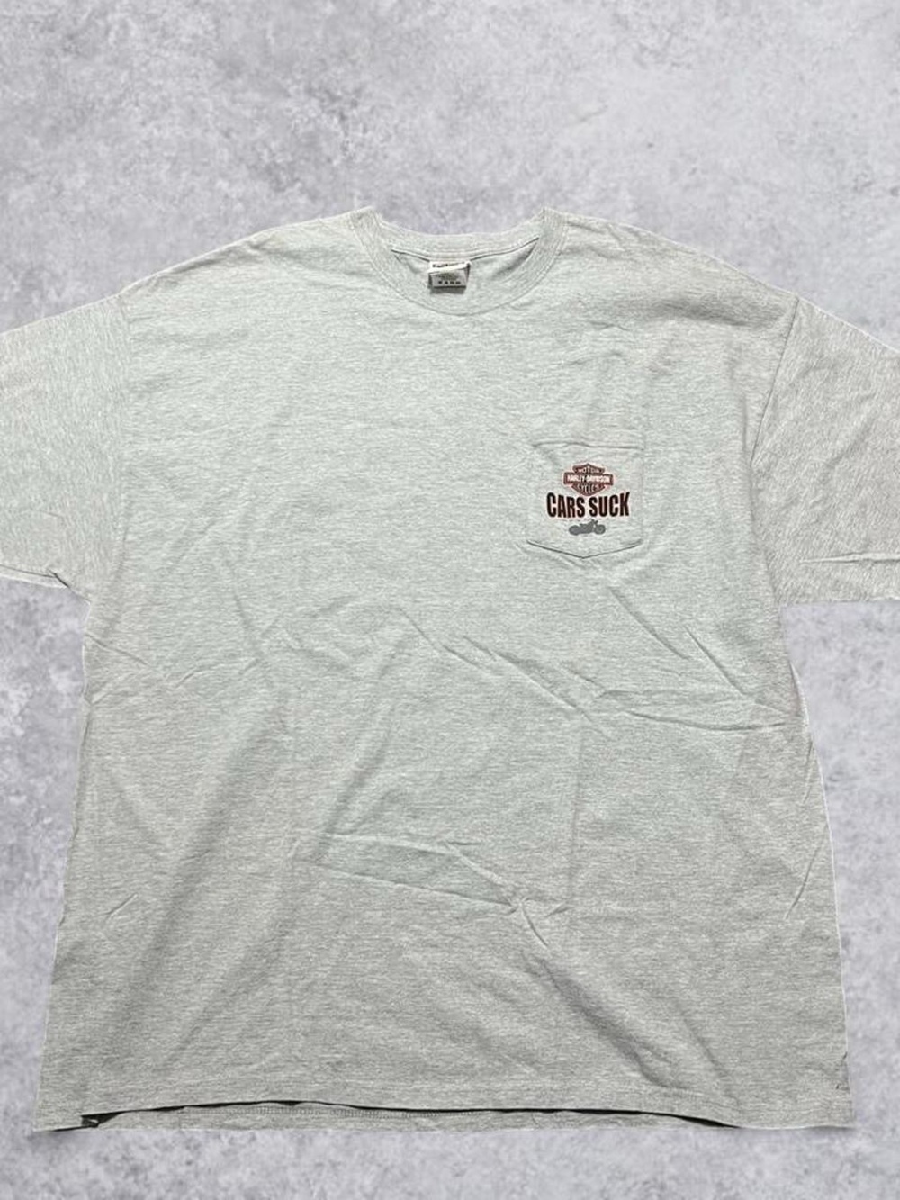 Vintage Made in USA Harley Davidson Myrtle Beach Gray Tshirt Mens 3XL